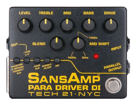 Tech 21 SansAmp Para Driver DI Preamp/Pedal (v2)