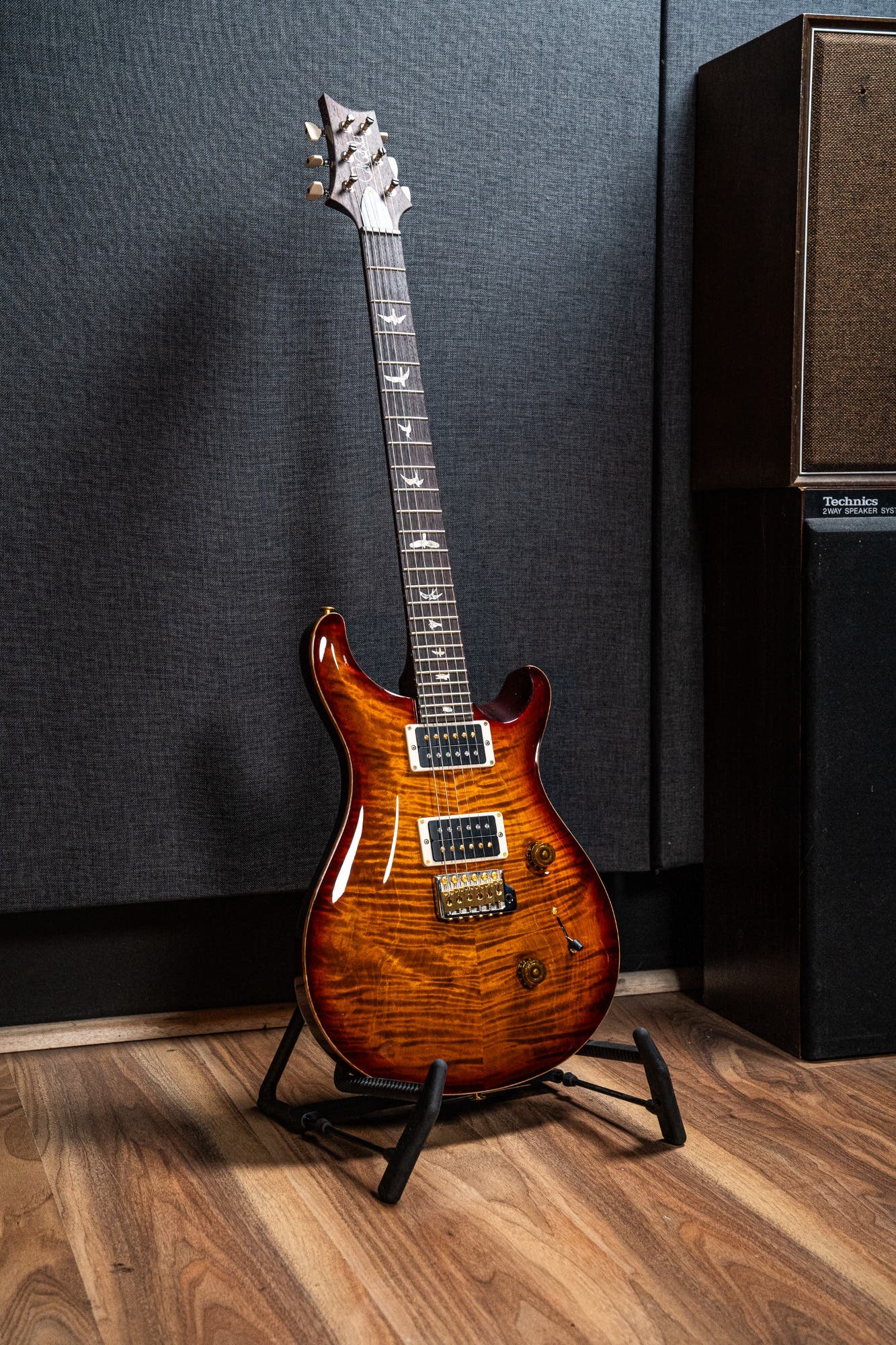 Paul Reed Smith (PRS) Custom 24 w/Pattern Thin Neck - Dark Cherry Burst - 10 Top