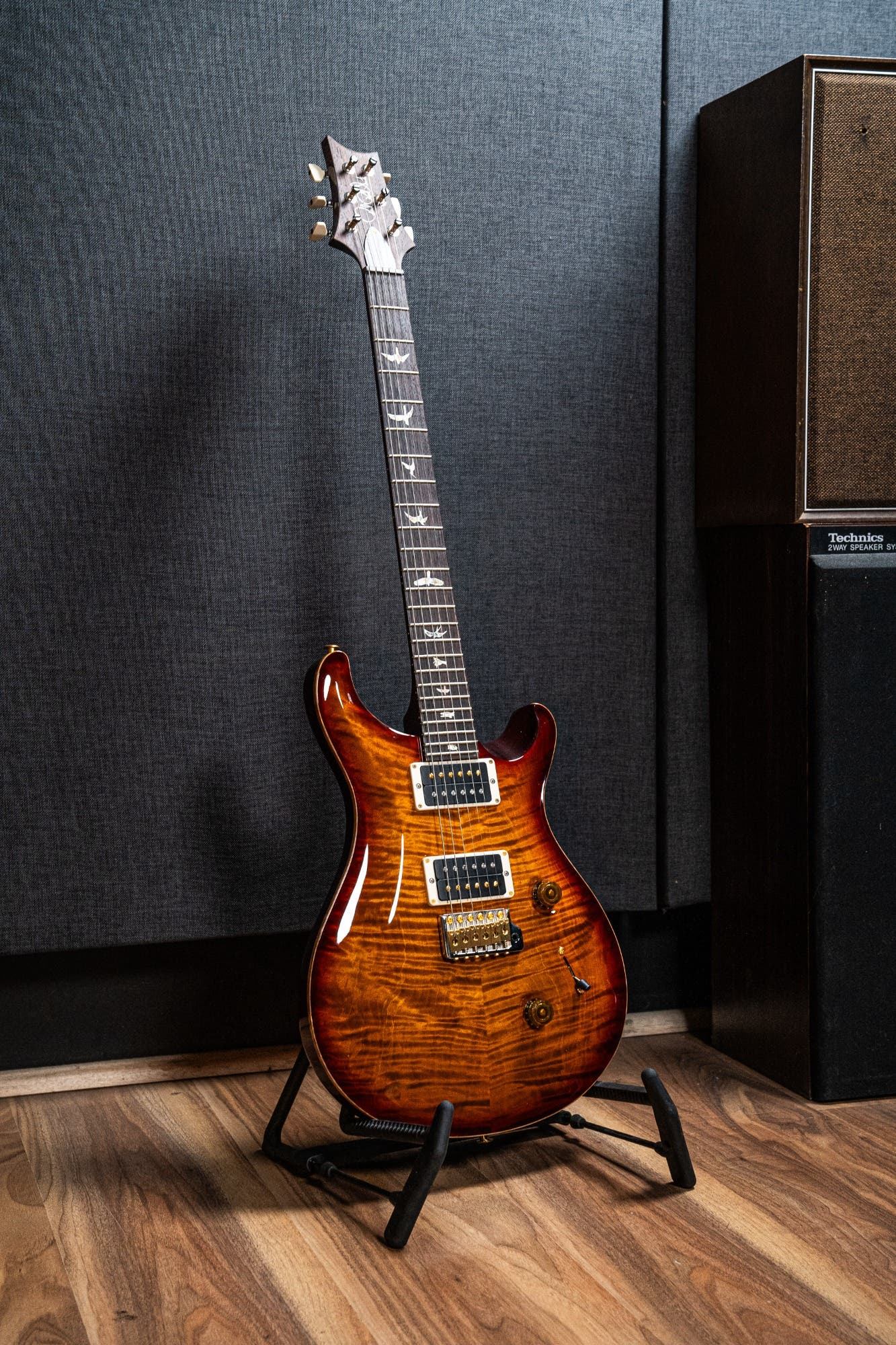 Paul Reed Smith (PRS) Custom 24 w/Pattern Thin Neck - Dark Cherry Burst - 10 Top