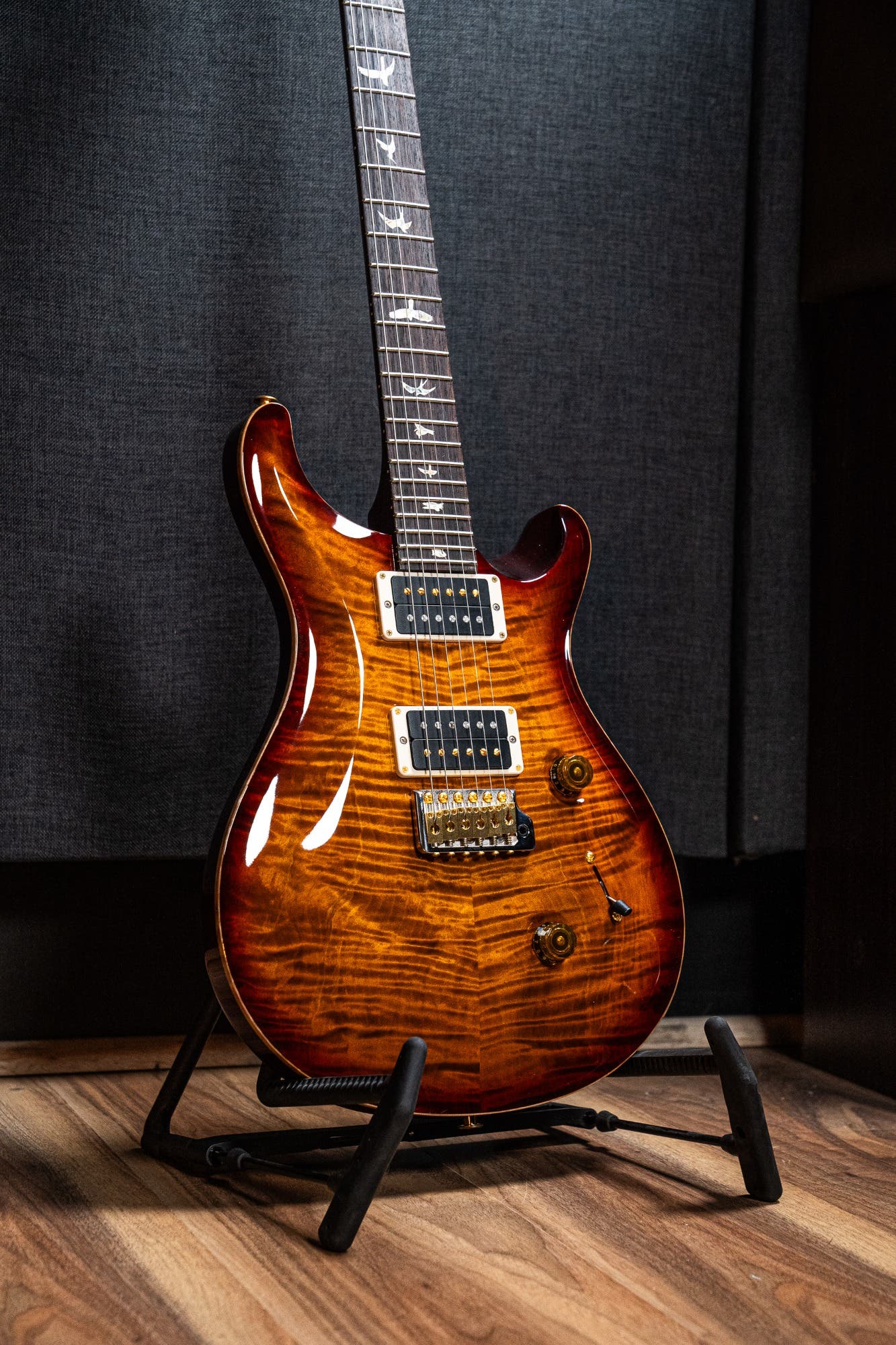 Paul Reed Smith (PRS) Custom 24 w/Pattern Thin Neck - Dark Cherry Burst - 10 Top