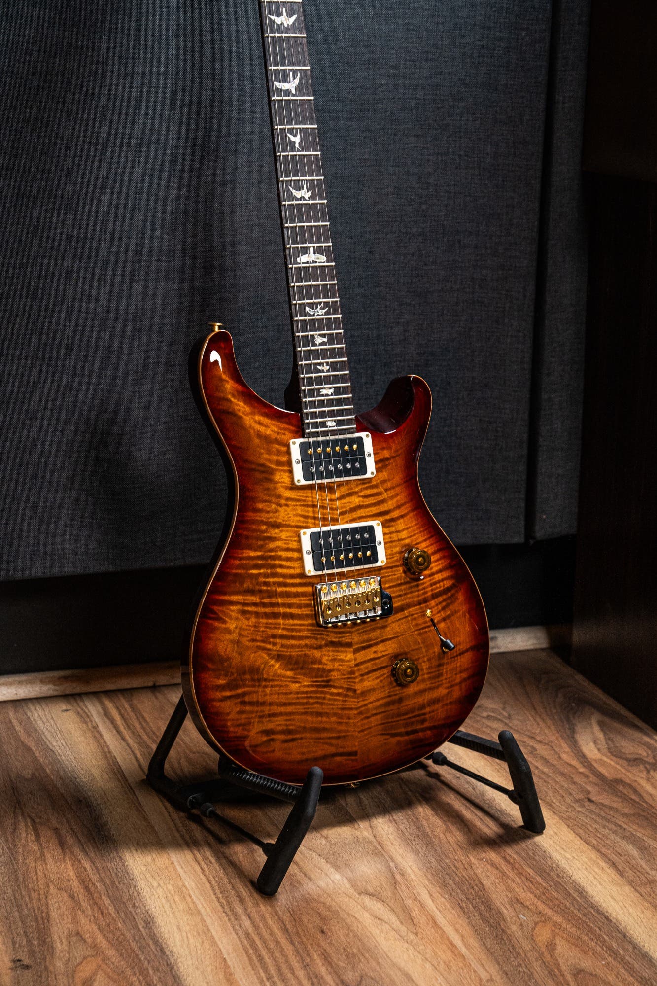 Paul Reed Smith (PRS) Custom 24 w/Pattern Thin Neck - Dark Cherry Burst - 10 Top