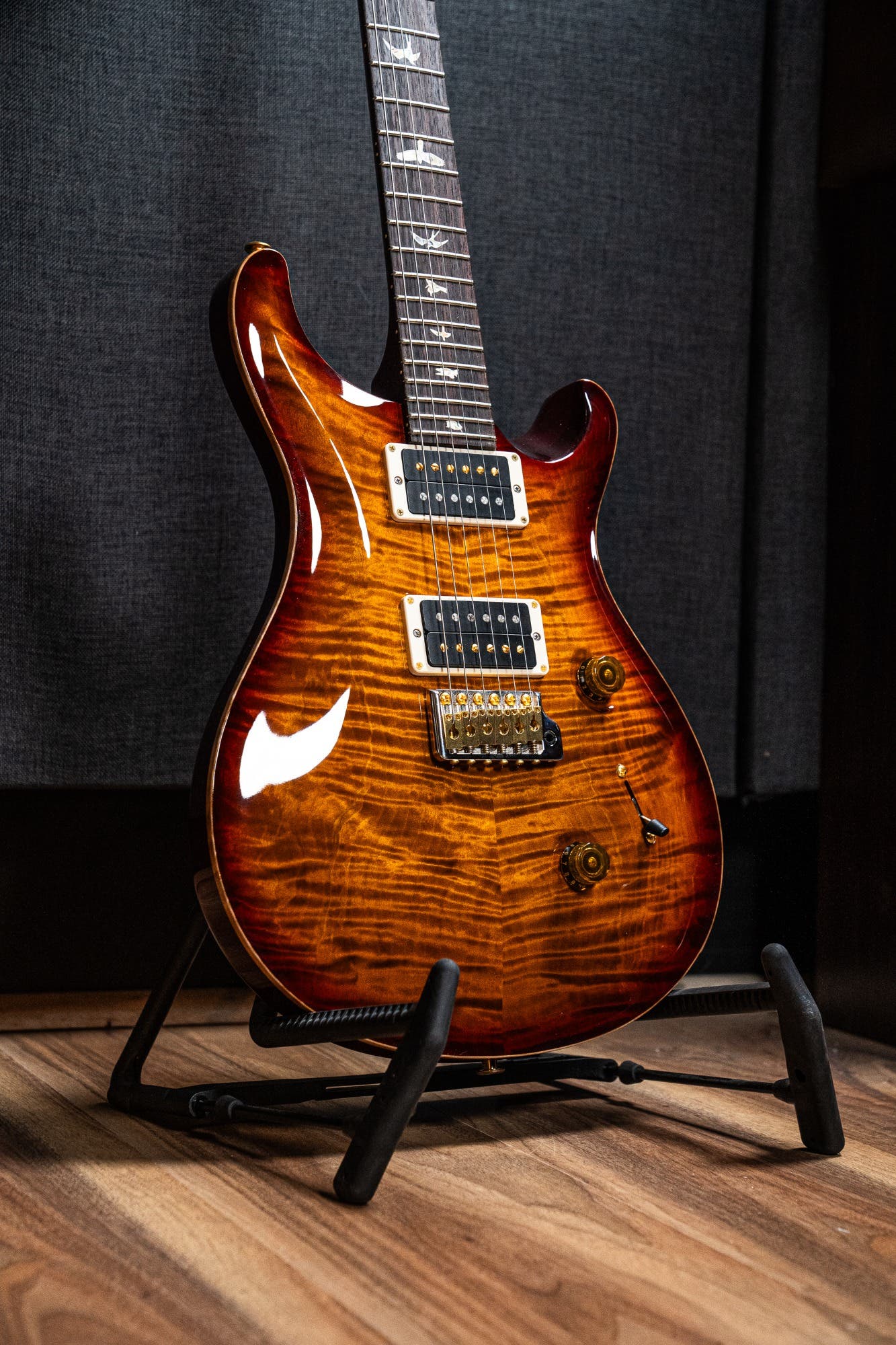 Paul Reed Smith (PRS) Custom 24 w/Pattern Thin Neck - Dark Cherry Burst - 10 Top