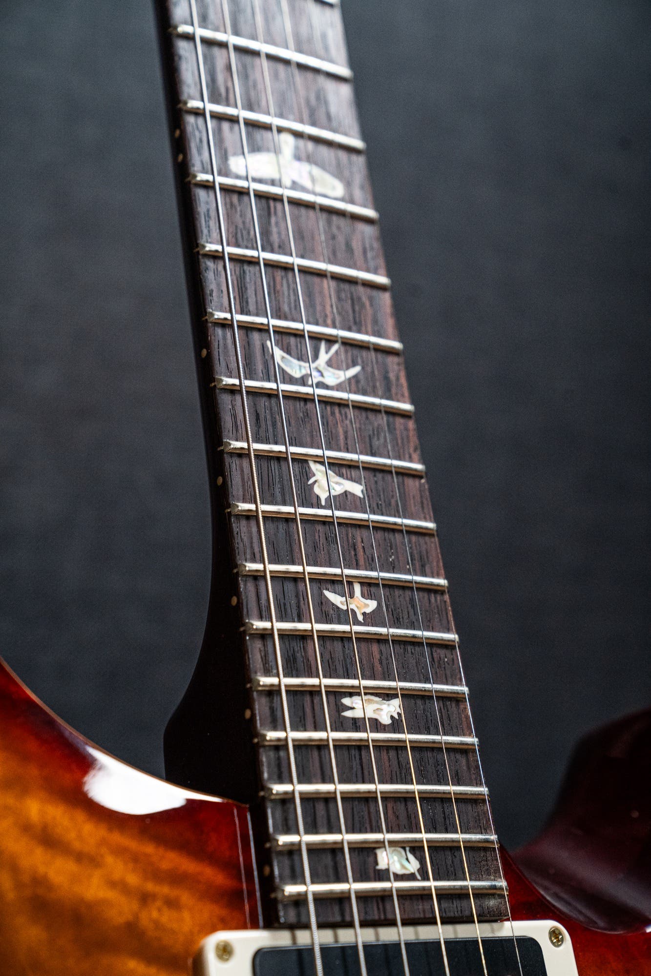 Paul Reed Smith (PRS) Custom 24 w/Pattern Thin Neck - Dark Cherry Burst - 10 Top