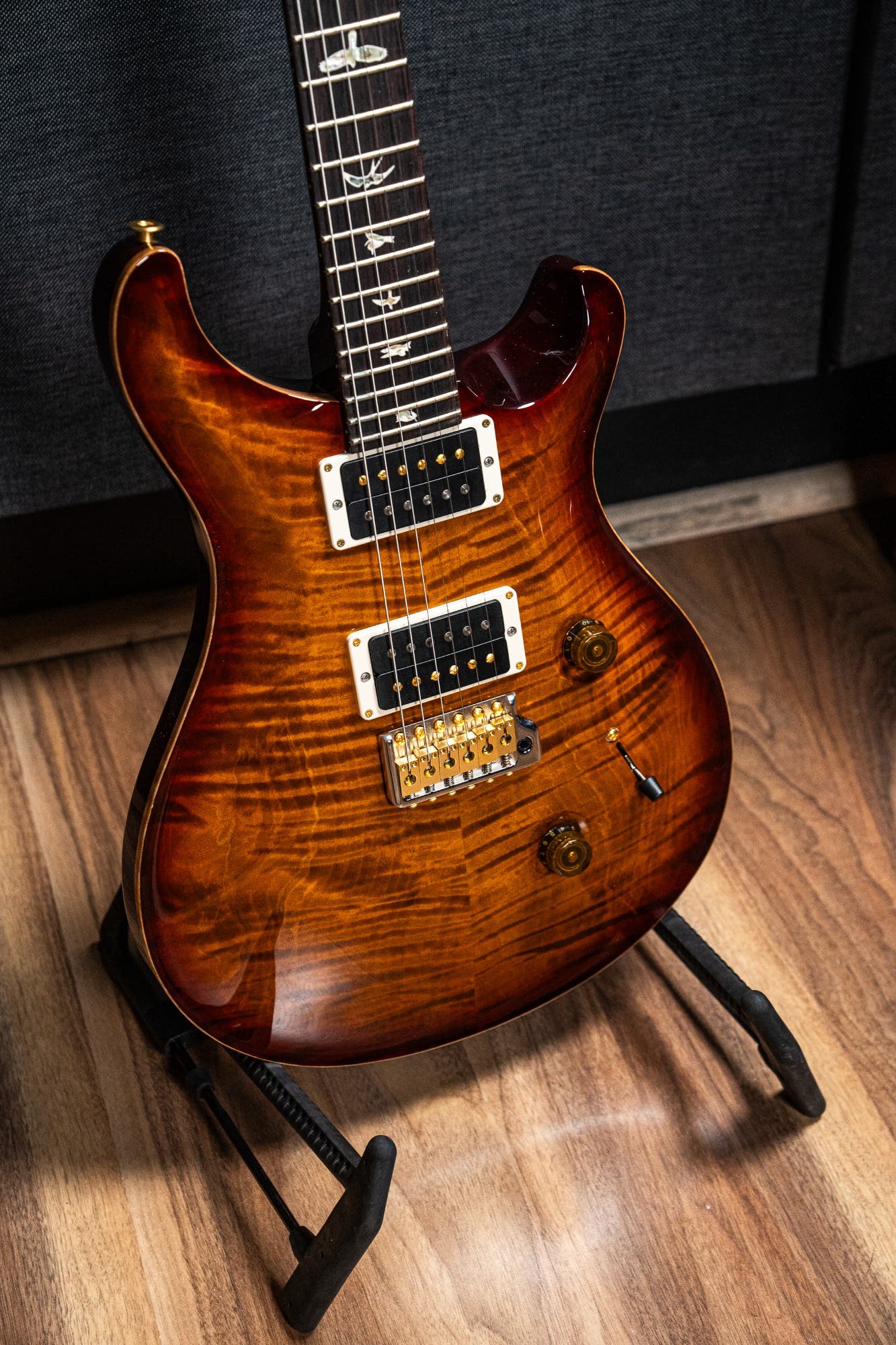 Paul Reed Smith (PRS) Custom 24 w/Pattern Thin Neck - Dark Cherry Burst - 10 Top