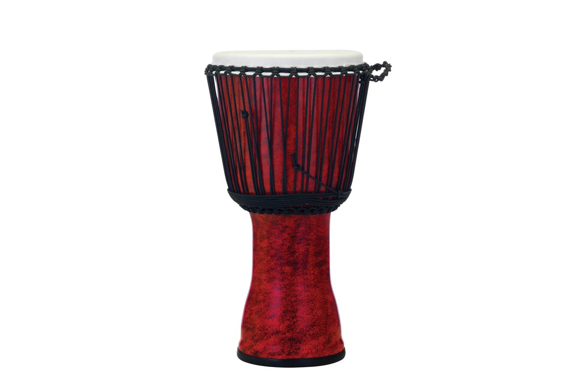 Pearl Percussion 12" Rope Tuned Djembe - Molten Scarlet