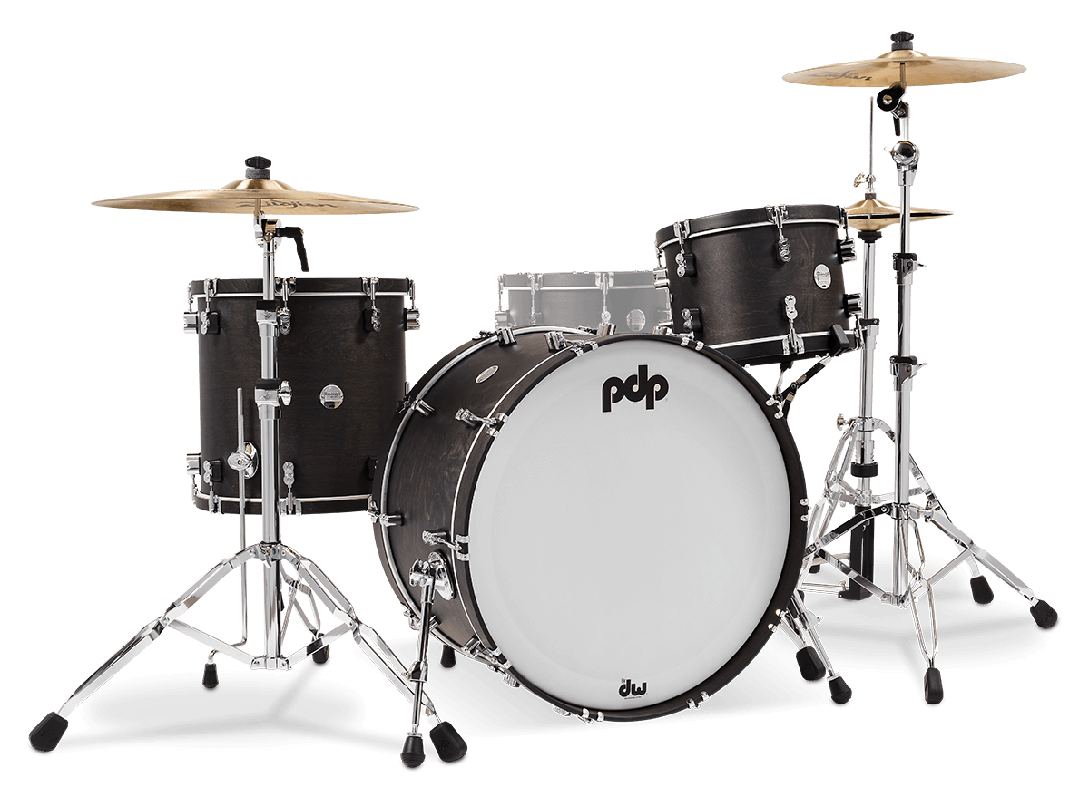 PDP Concept Classic 3-piece Drum Kit - Shell Pack - Ebony Stain