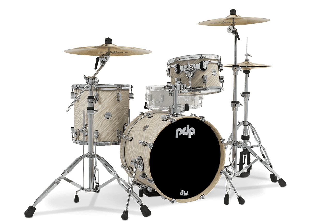 PDP Concept Maple 18" 3pc BOP Kit w/HW815 Pack - Twisted Ivory