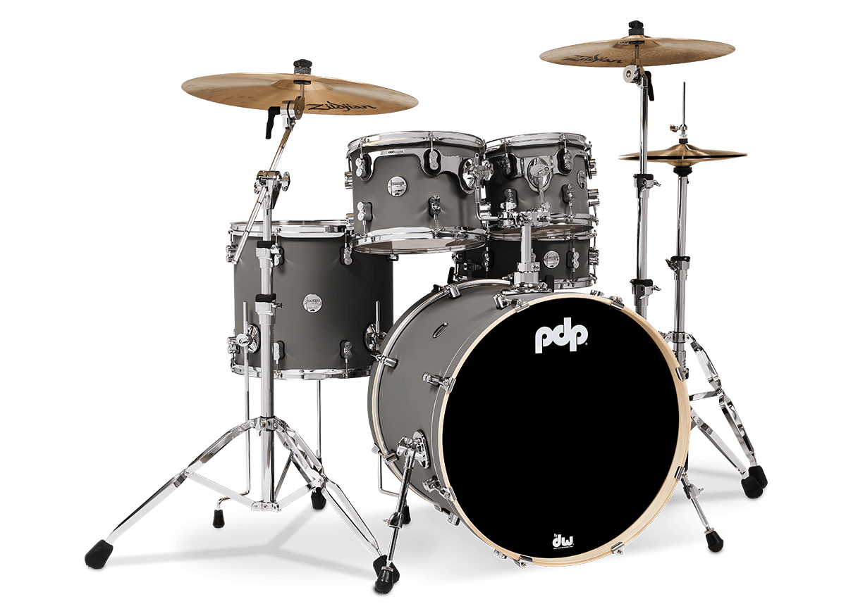 PDP Concept Maple 22" 5pc Drum Kit - Shell Pack - Satin Pewter