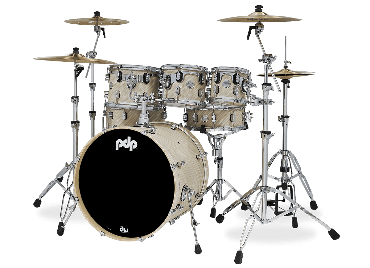 PDP Concept Maple 7-piece Drum Kit - Shell Pack w/HW815 Pack - Twisted Ivory