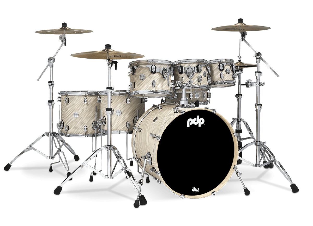 PDP Concept Maple 7-piece Drum Kit - Shell Pack w/HW815 Pack - Twisted Ivory