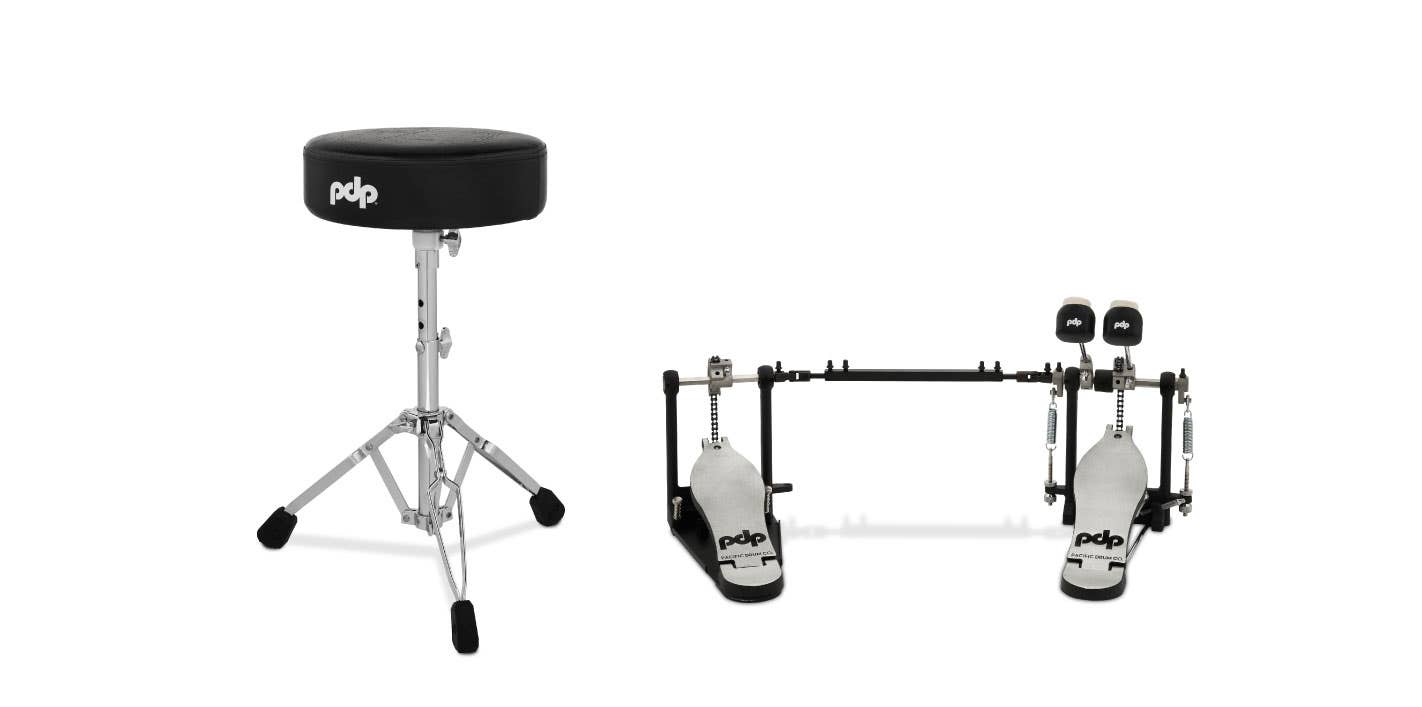 PDP 2pc Hardware Pack. Inc: 700 Series Double Pedal & Stool