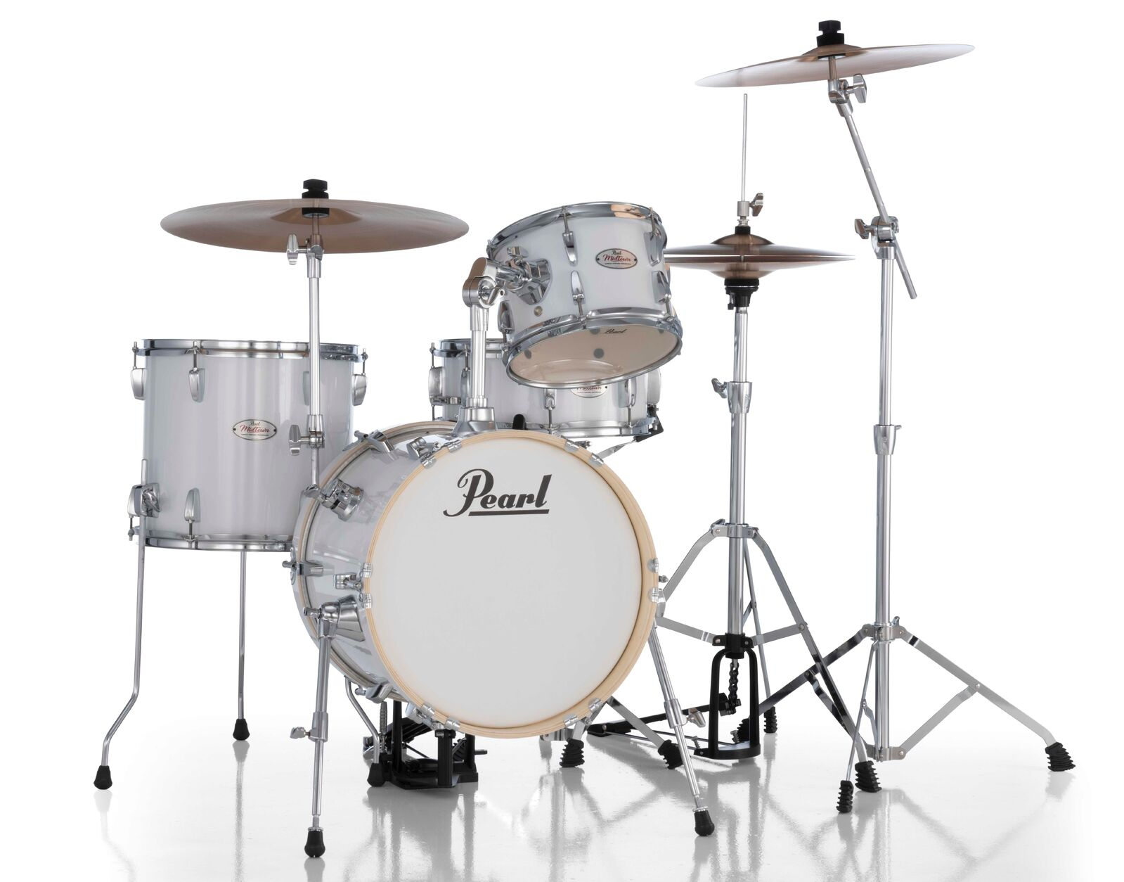 Pearl Midtown 4pc Drum Kit w/Hardware - Pure White
