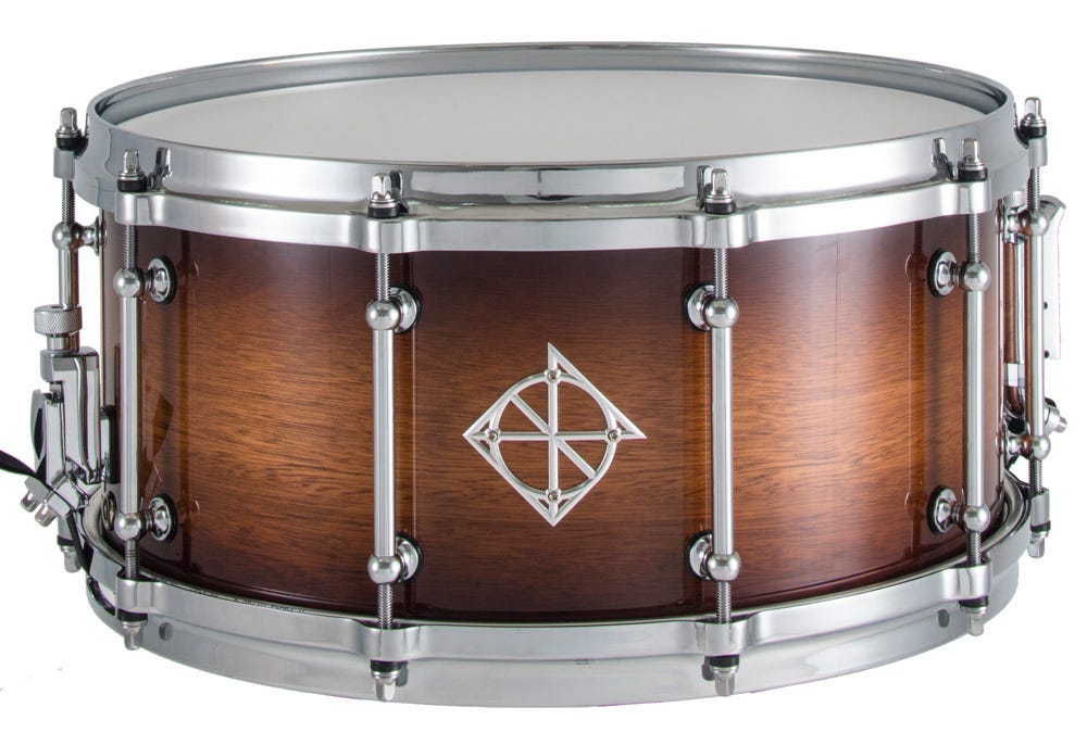 Dixon Artisan Series Australian Rose Gum 14 x 6.5" Snare Drum - Gloss Vintage Burst