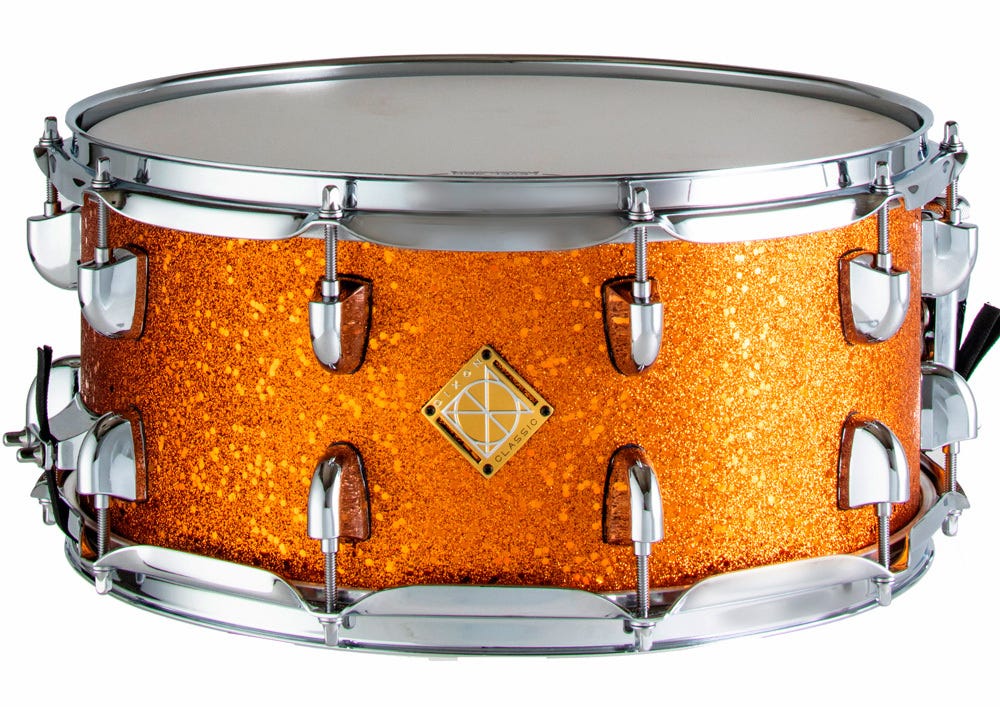 Dixon Classic Series 14 x 6.5 Snare Drum - Orange Sparkle