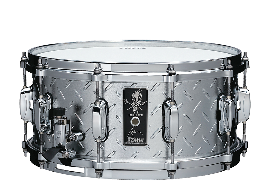 Tama Lars Ulrich Signature 14x6.5" Snare Drum - Diamond Plate Steel