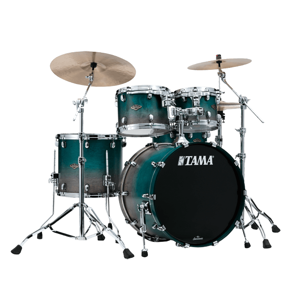 Tama StarClassic Walnut 5pc Drum Kit - Shell Pack - Satin Sapphire Fade