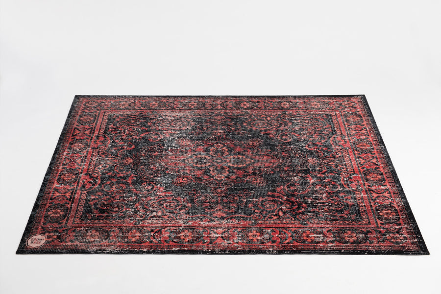 DRUMnBASE VP185 RBL Black Red Stage Mat - 185 x 160cm (290210)