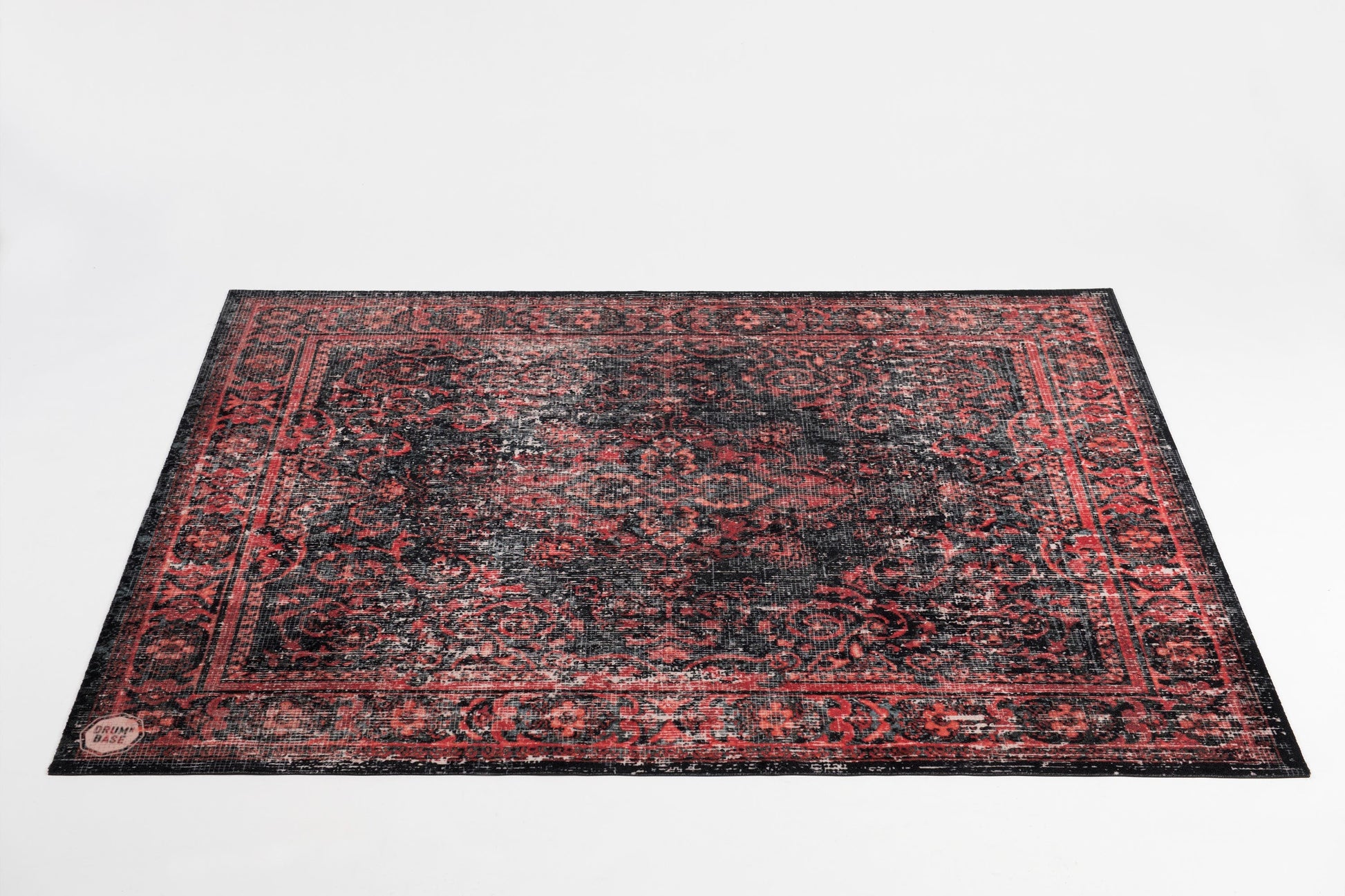 DRUMnBASE VP185 RBL Black Red Stage Mat - 185 x 160cm (290210)