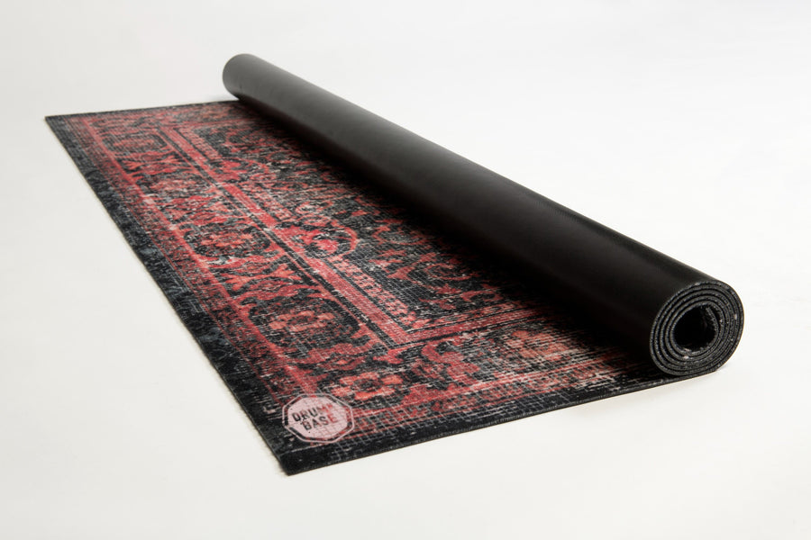 DRUMnBASE VP185 RBL Black Red Stage Mat - 185 x 160cm (290210)