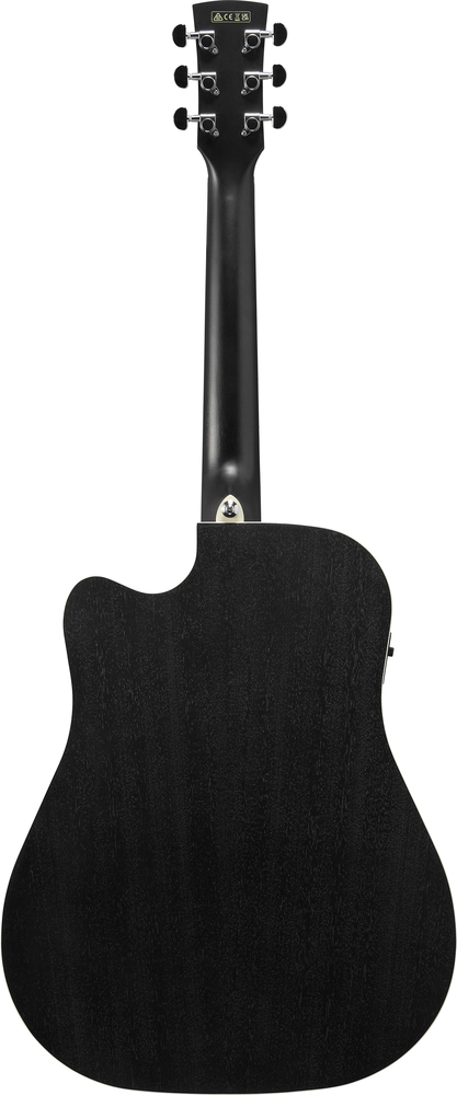 Ibanez PF16MWCEWK Electric Acoustic Guitar - Weathered Black Open Pore