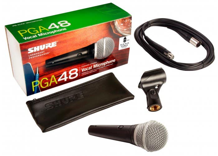 Shure PGA48XLR Handheld Vocal Microphone w/ XLR cable