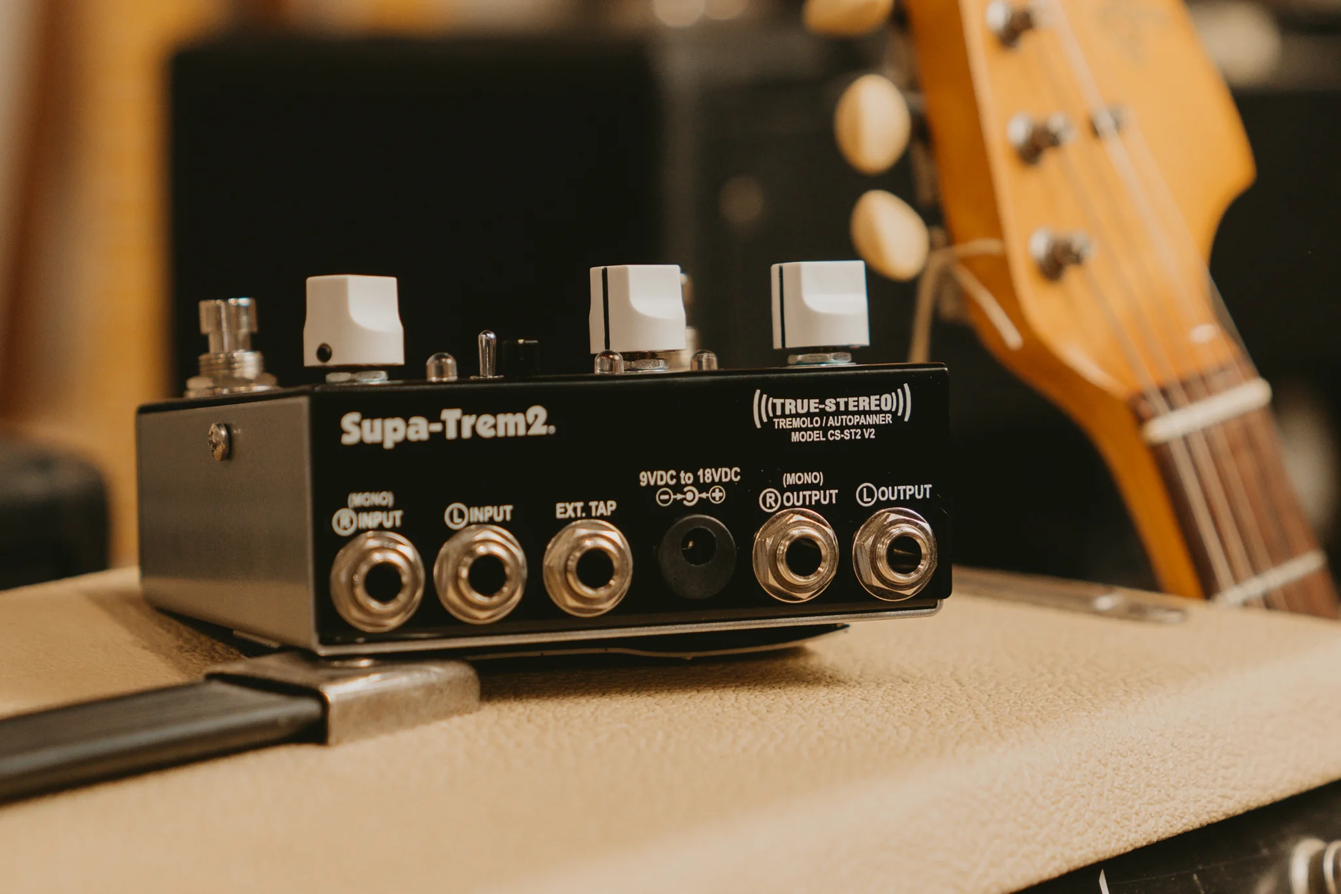 Fulltone CS ST2 Supa-Trem v2 Custom Shop Analog Stereo Pan / Tremolo Pedal