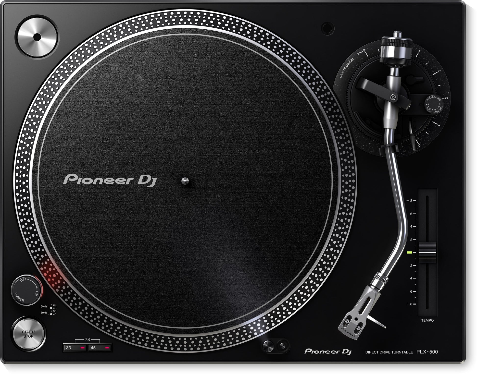 Pioneer PLX-500 High-torque Direct Drive Turntable - Black