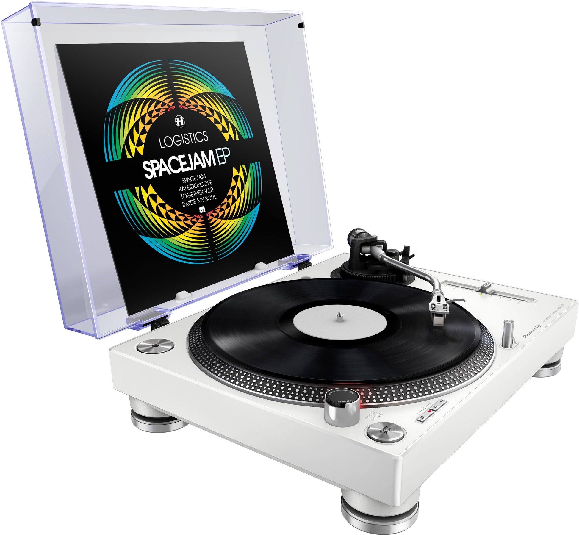Pioneer PLX-500 High-torque Direct Drive Turntable - White