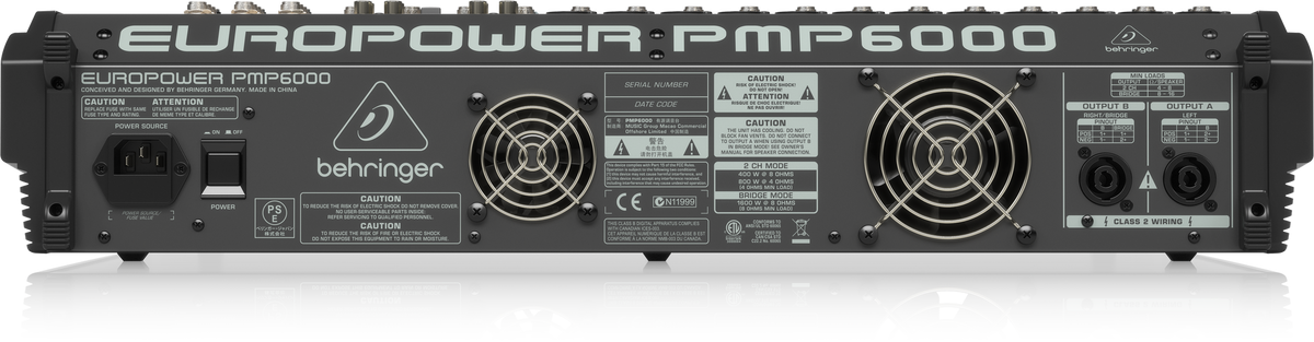 Behringer EuroPower PMP6000 Powered Mixer