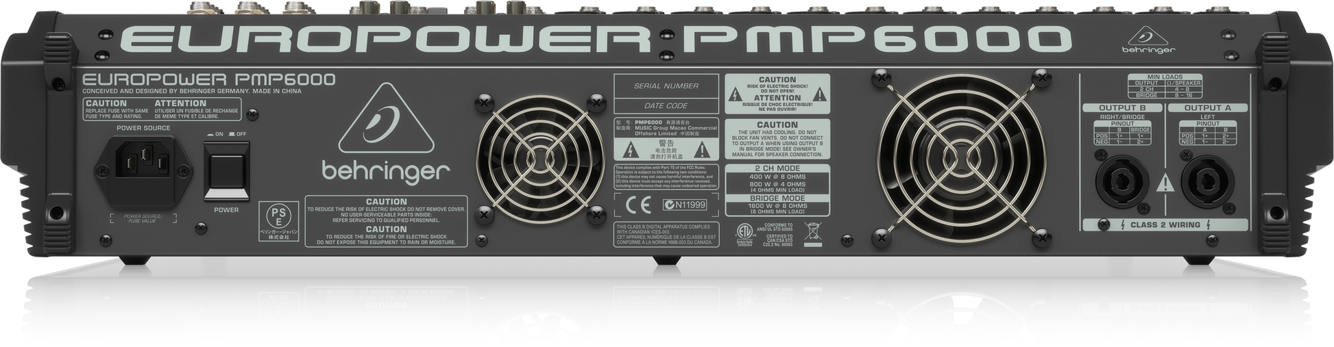 Behringer EuroPower PMP6000 Powered Mixer