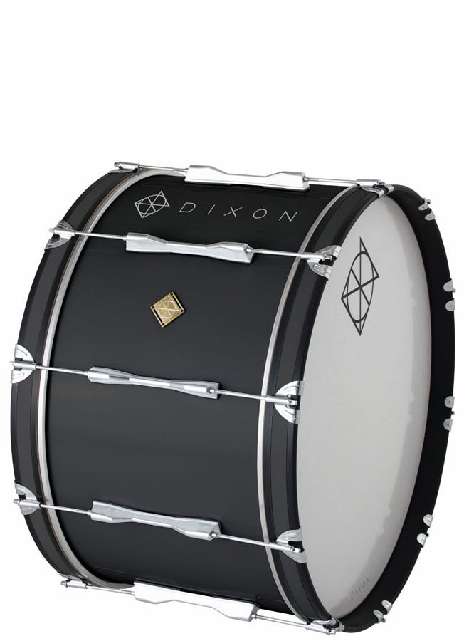 Dixon Marching 18 x 14 Bass Drum - Black