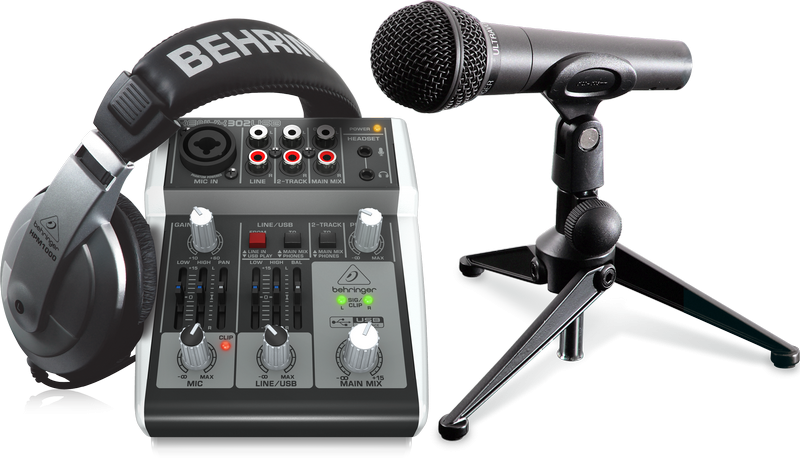 Behringer Podcastudio 2 USB Recording Package