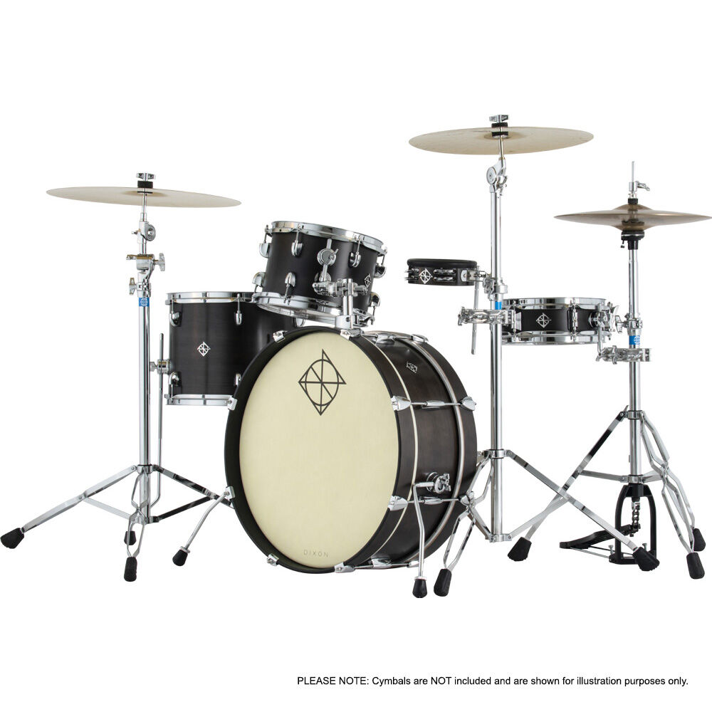 Dixon Little Roomer Series 5-Pce Drum Kit - Black Coal Finish