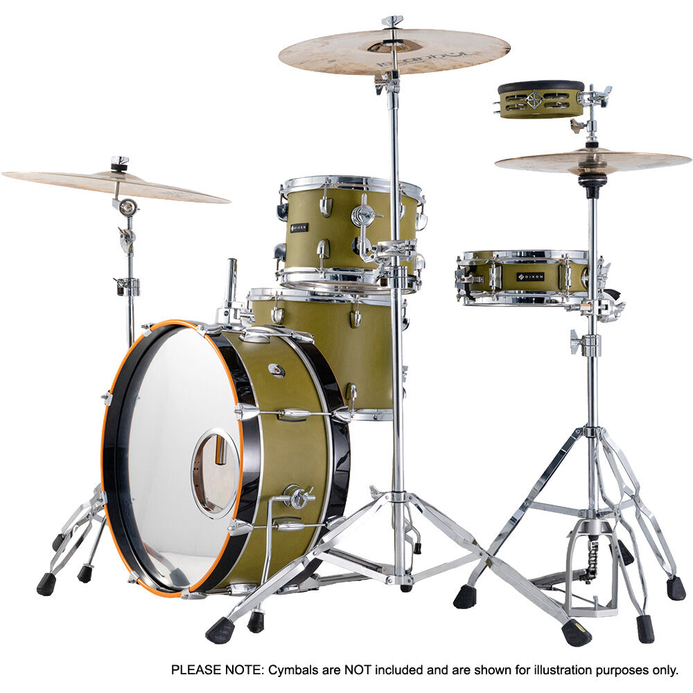 Dixon Little Roomer Series 5-Pce Drum Kit - Olive Green Finish