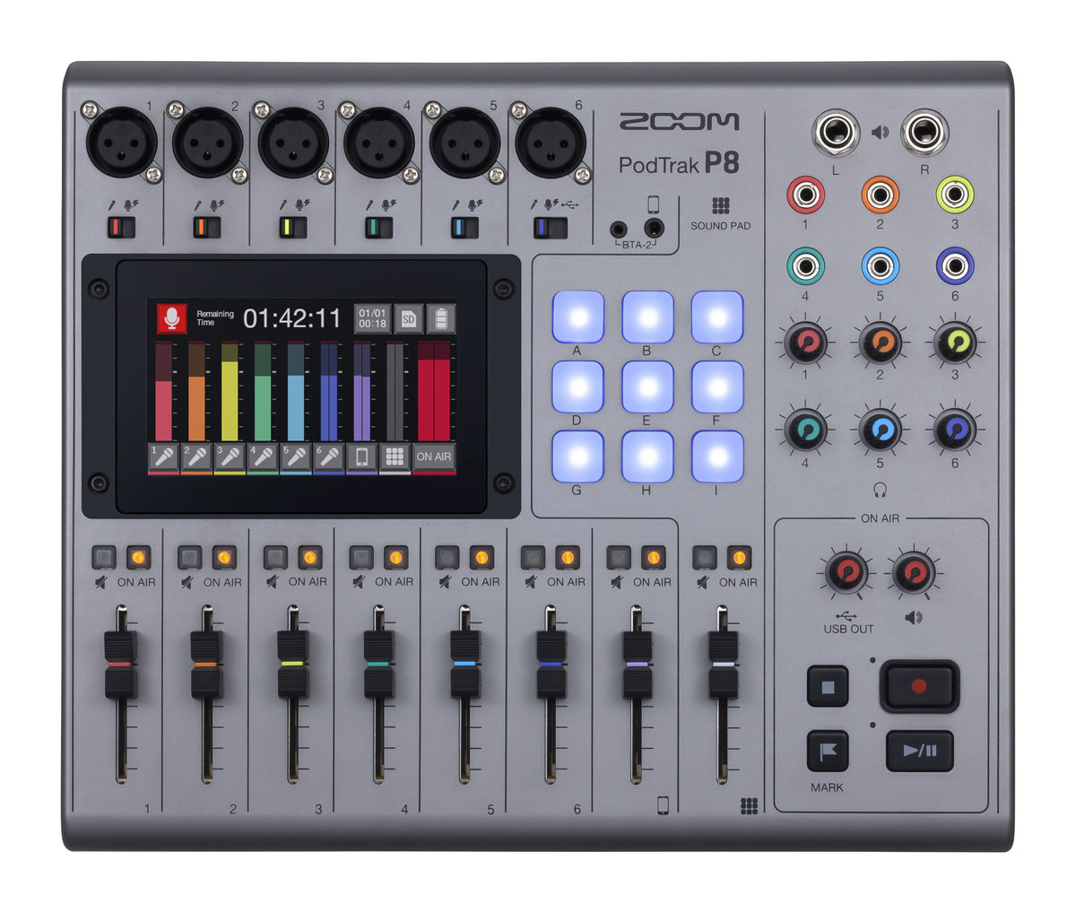 Zoom P8 Podtrak Podcast Studio Recorder