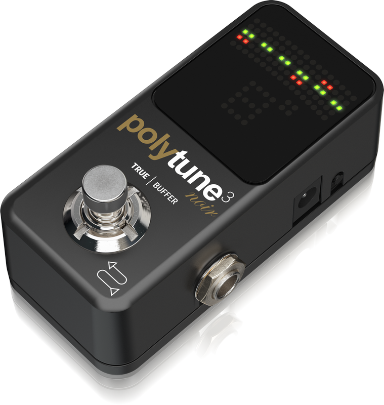 TC Electronic Polytune 3 Mini NOIR Polyphonic Tuner w/Built-In BONAFIDE BUFFER