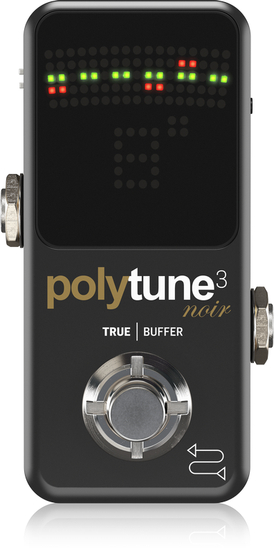 TC Electronic Polytune 3 Mini NOIR Polyphonic Tuner w/Built-In BONAFIDE BUFFER