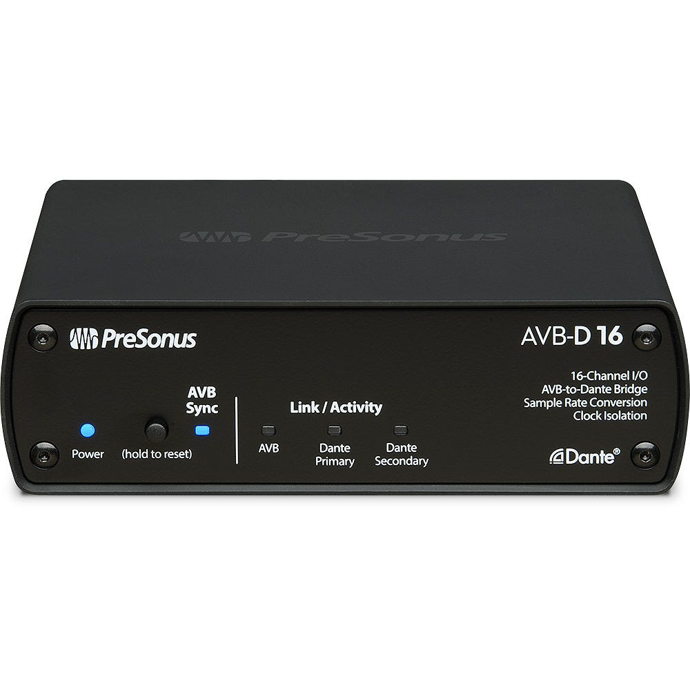 Presonus AVB-D16 16x16 AVB-to-Dante Bridge