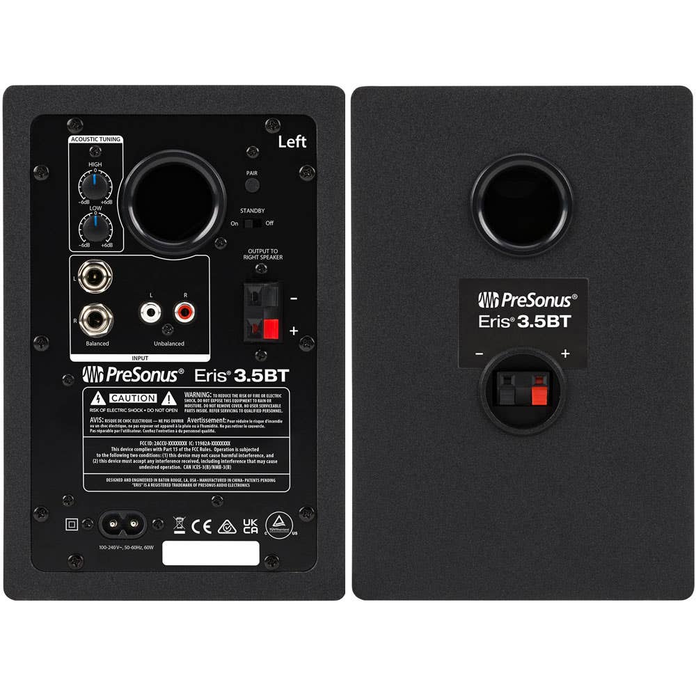PreSonus Eris 3.5BT 2ND GEN 3.5 inch Bluetooth Active Media Monitors (PAIR)