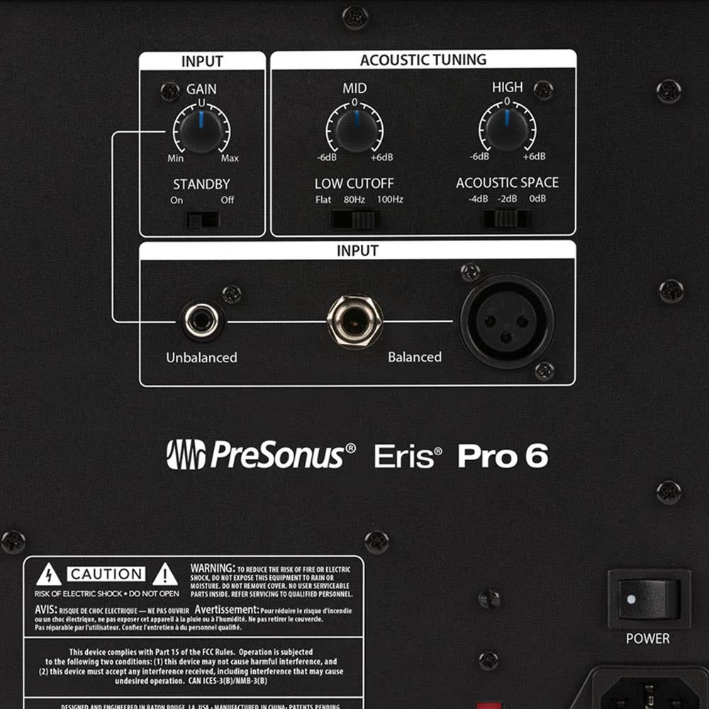 PreSonus Eris Pro 6 Active 6 inch Coax Monitor (single)