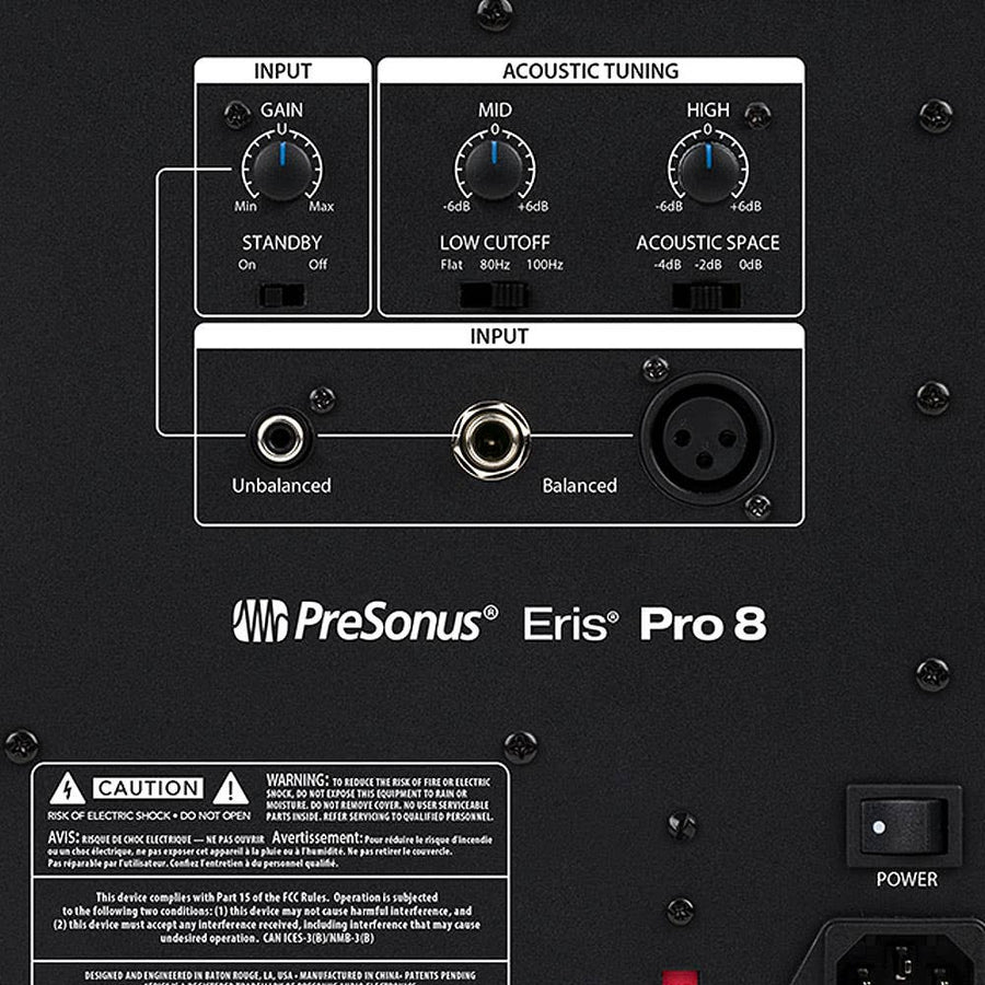 PreSonus Eris Pro 8 Active 8 inch Coax Monitor (single)