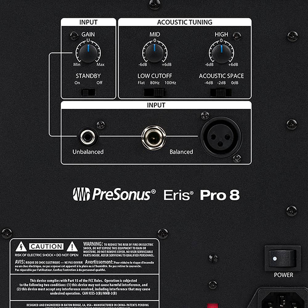 PreSonus Eris Pro 8 Active 8 inch Coax Monitor (single)