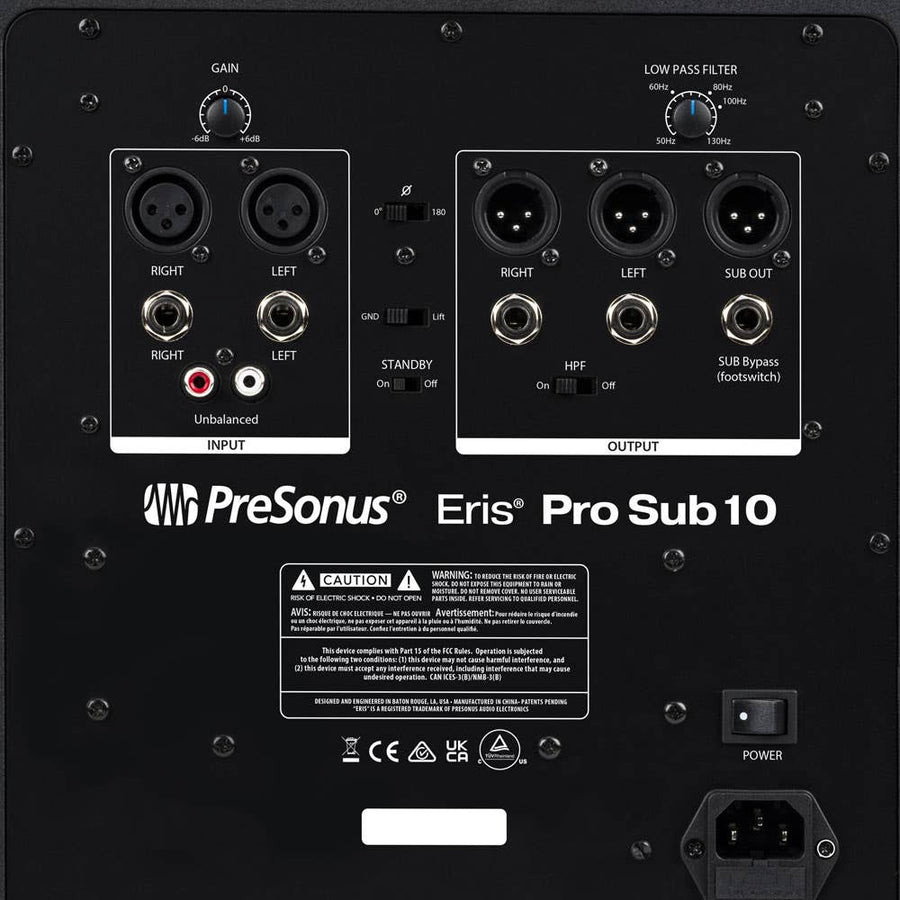 PreSonus Eris Pro10 Active 10 inch Subwoofer