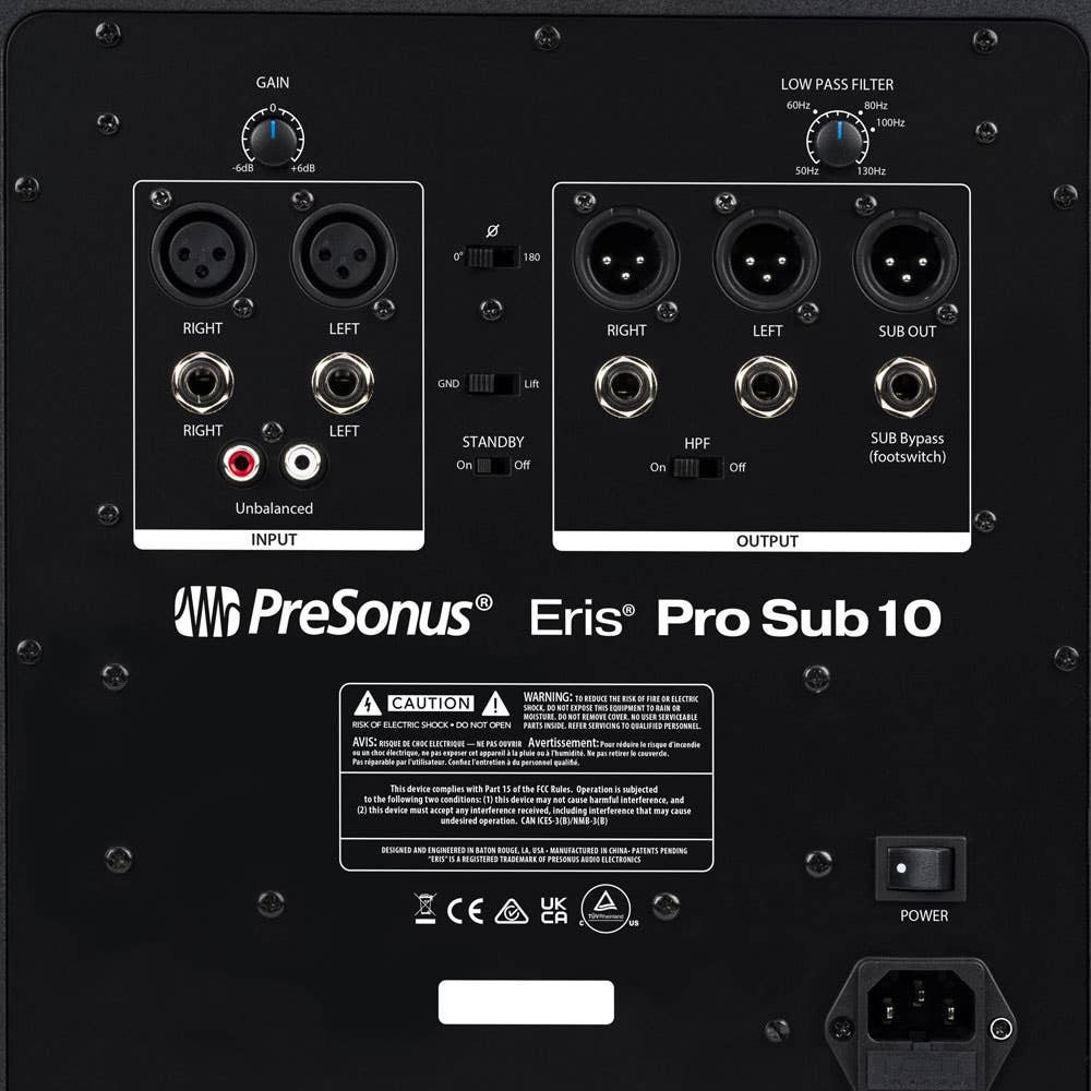 PreSonus Eris Pro10 Active 10 inch Subwoofer