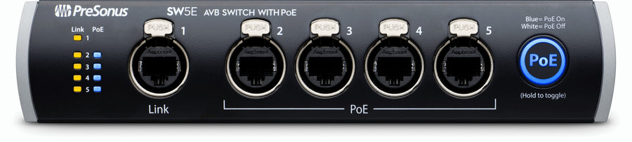 Presonus SW5E 5-port AVB switch with PoE