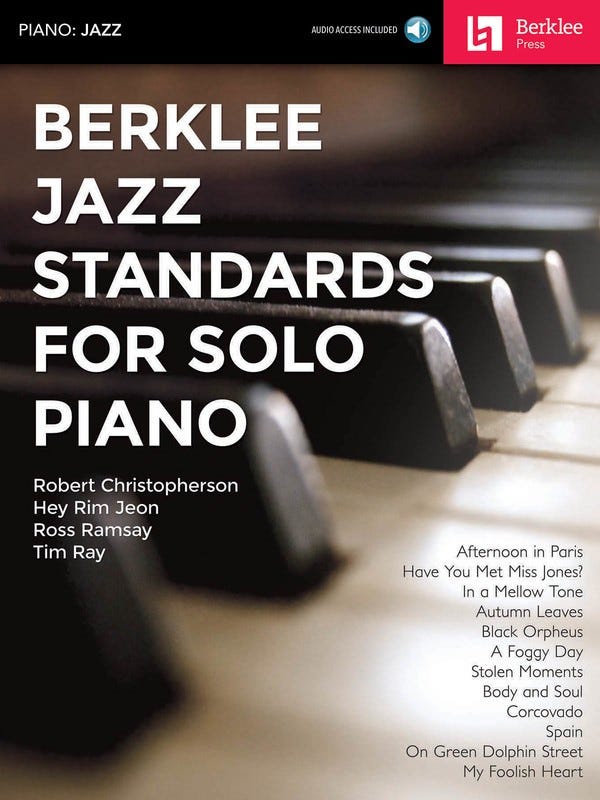 Berklee Jazz Standards For Solo Piano Bk/Ola