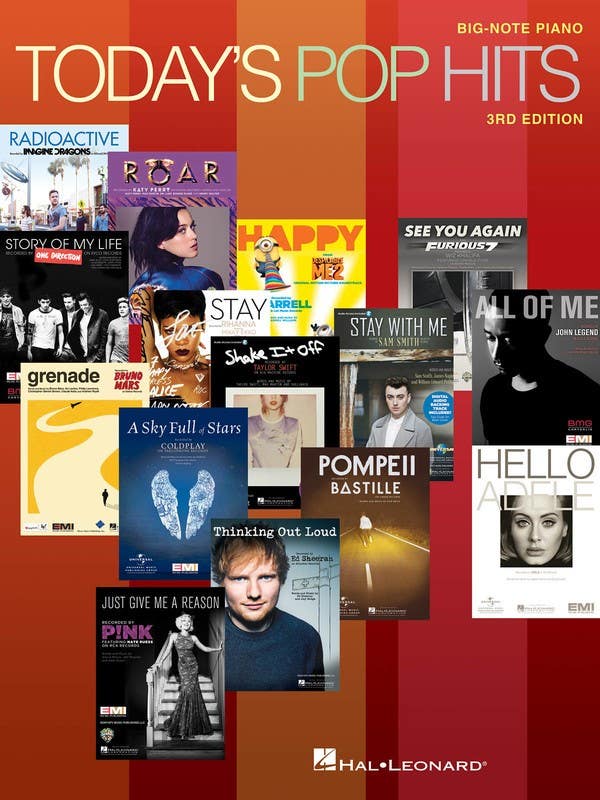 Today's Pop Hits - 3rd Edition for Big Note Piano
