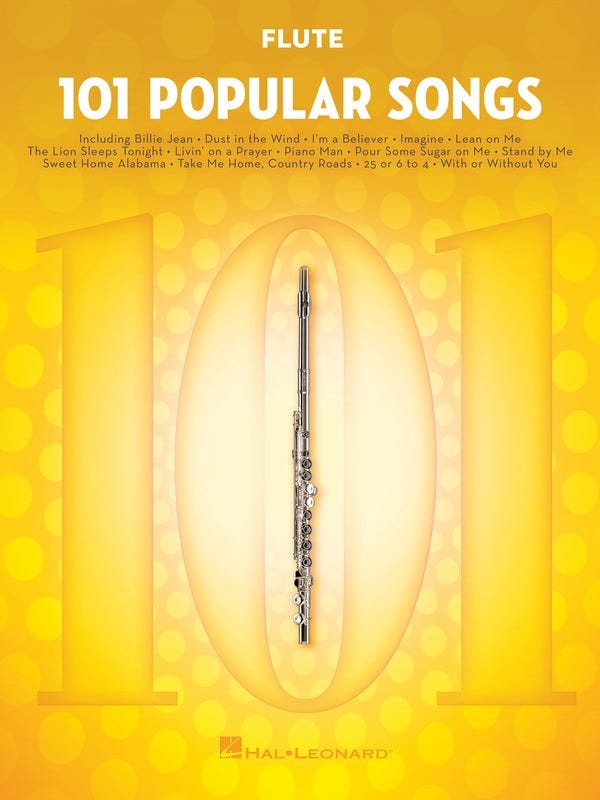 101 Popular Songs For Flute