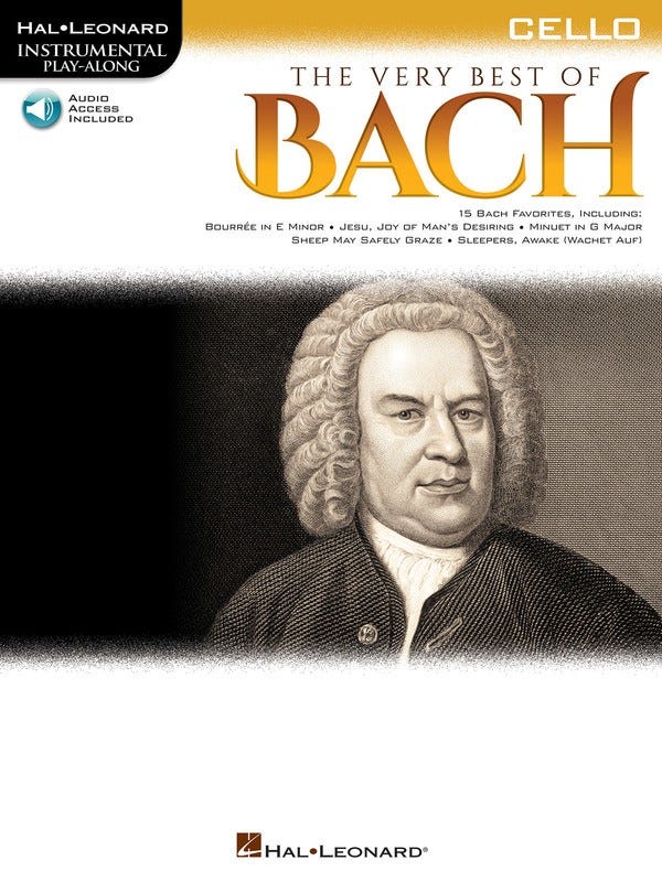 Very Best Of Bach For Cello Bk/Ola