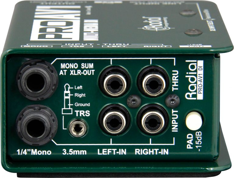 Radial PROAV1 Passive Direct Box for Multimedia / AV